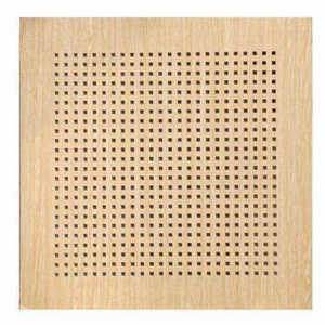 Melamine Surface Perforated Wood sound absorption Sheets Music Studio Acoustic Panels for wall and ceiling for home theater