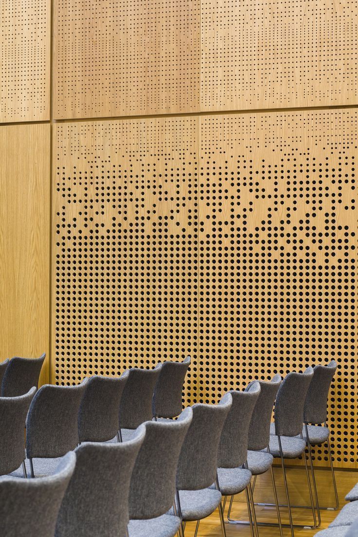 Dayin home theater micro holes perforated plywood grooved mdf wooden Fireproof MDF acoustic wood wall panel