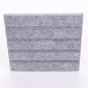 DaYin Acoustic Custom 9mm Slot Eco High Density Polyester  Slat Fiber Acoustic Panel PET Felt Sound Absorbing wall panels