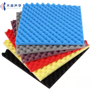 Wholesale Red Black White Fireproof Studio Soundproofing Wall Mounting 50 * 50 * 5 Sound Proof Pyramidal Acoustic Foam Panels