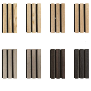 Best price Akupanel Acoustic Slat wood Panel Wood Modern Interior Sound Proof Decoration Acoustic Wall Panels free sample