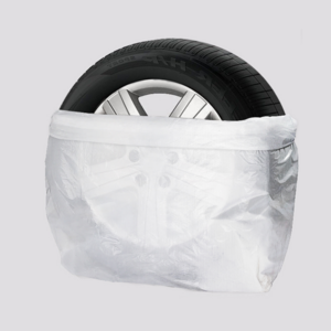 Car tyre storage bag heavy duty washable tear proof black white wheel cover car plastic tire bags