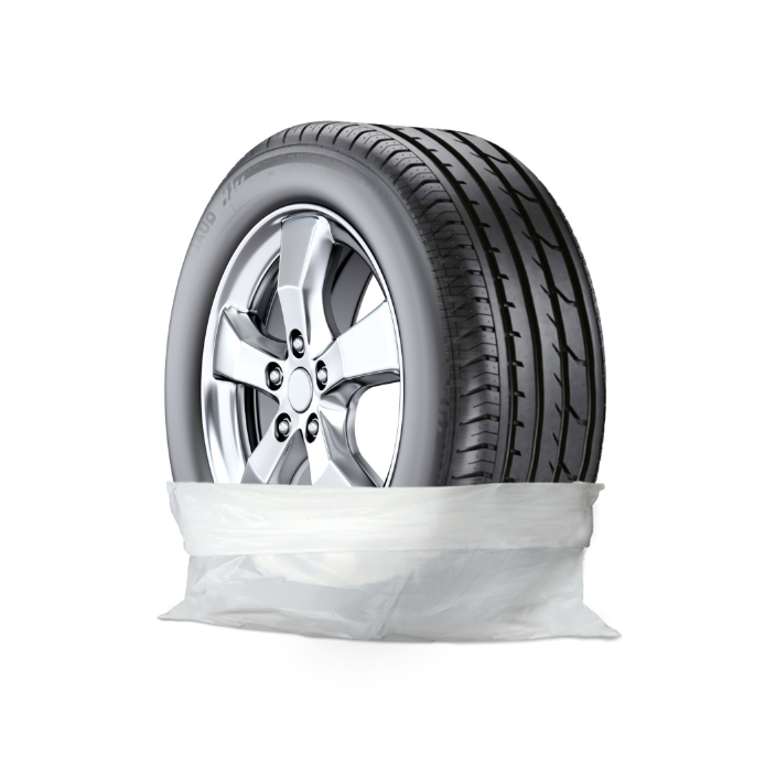 Car tyre storage bag heavy duty washable tear proof black white wheel cover car plastic tire bags