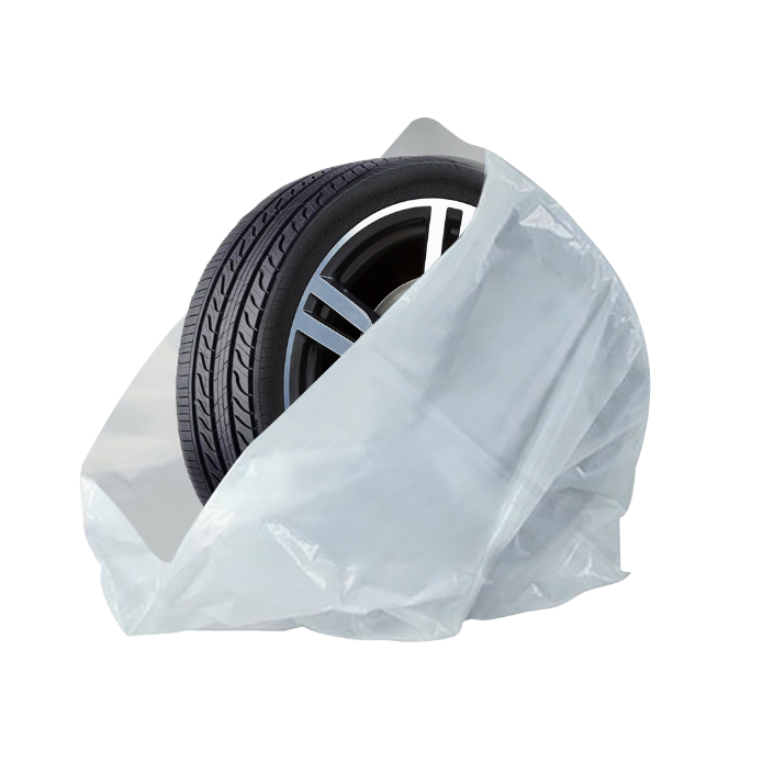 Car tyre storage bag heavy duty washable tear proof black white wheel cover car plastic tire bags