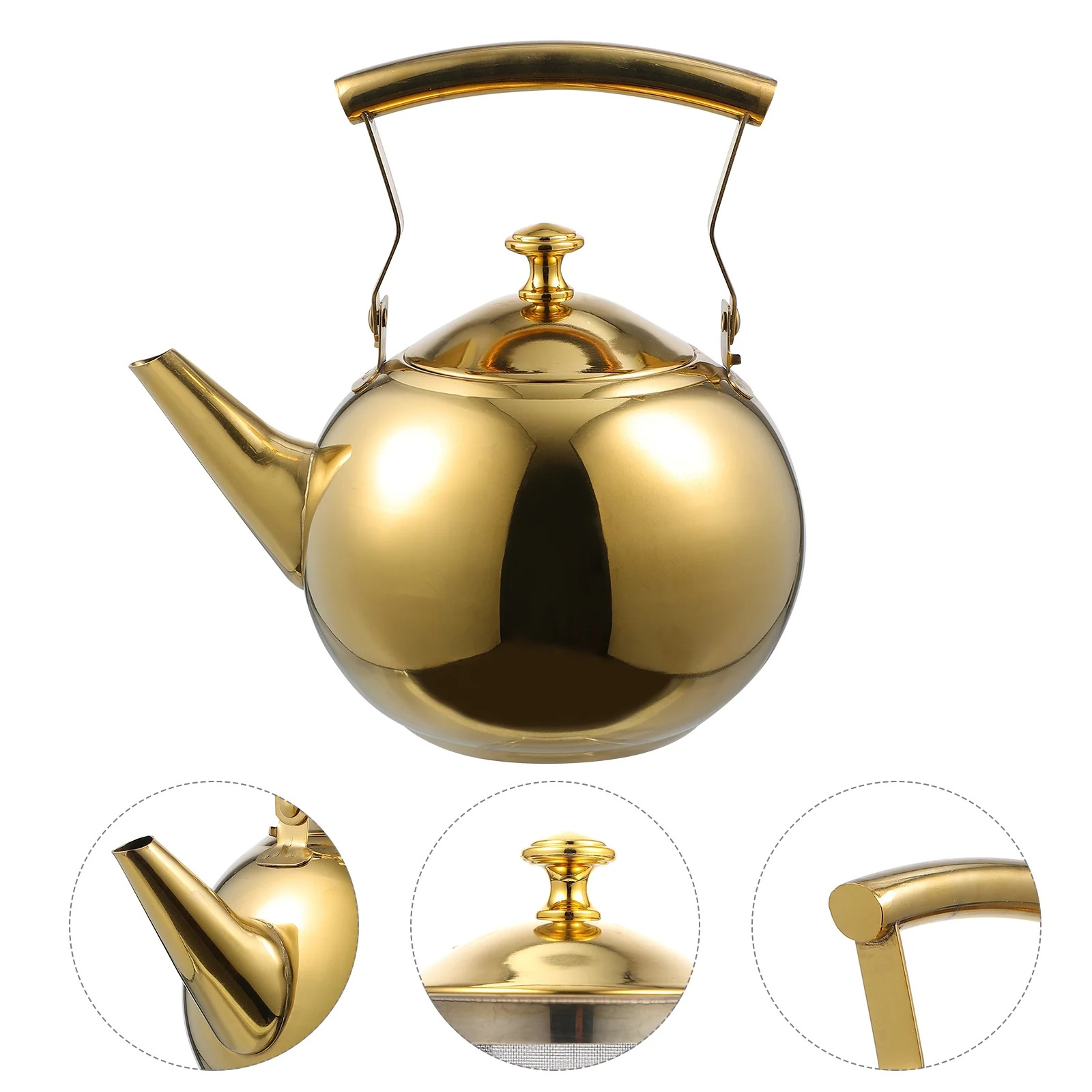 Whistling Tea Kettle with Filter Stainless Steel Stovetop Tea Pot Water Kettle Boiler Boiling Teapot Tea Kettle for Indoor