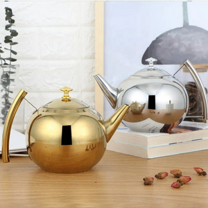 Fashion Thicker Stainless Steel Water Kettle Tea Pot With Filter Hotel Coffee Pot Restaurant Induction Cooker Tea Kettle