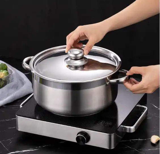 Hot selling china kitchen cooking Pots Stainless Steel Non Stick And Pans Clay Kitchen Big Chinese Cookware Sets Cooking Pot Set