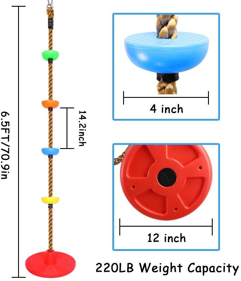 NEW Launch Portable Playground Kids Sensory Toy Swing With Led Light