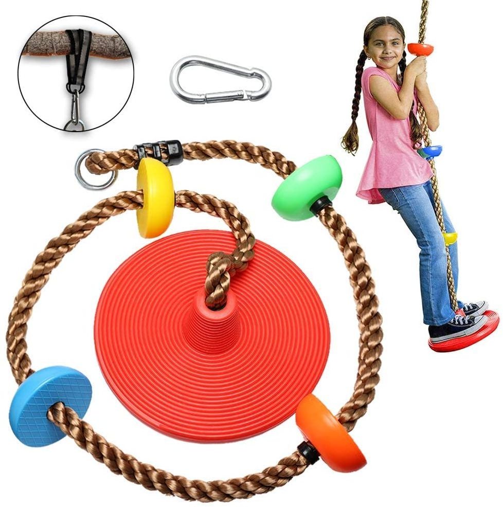 NEW Launch Portable Playground Kids Sensory Toy Swing With Led Light