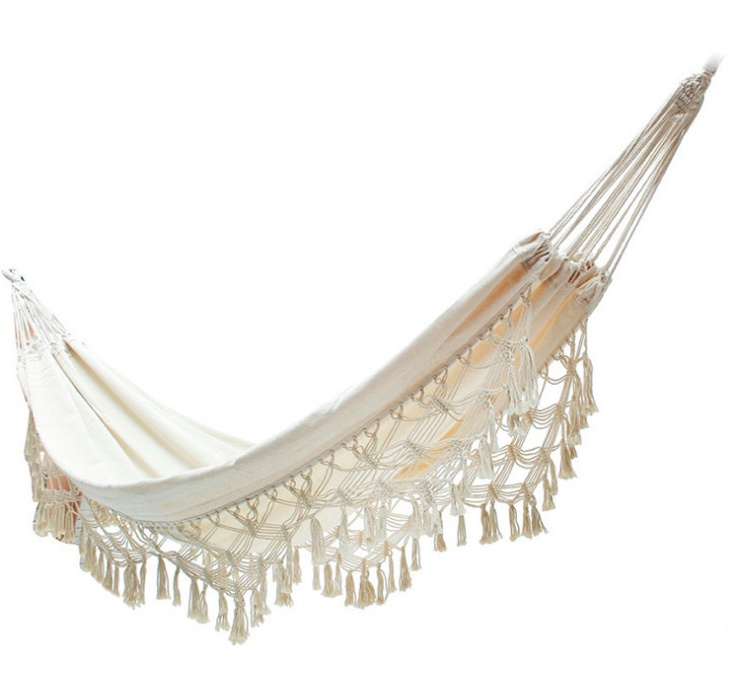 Outdoor Indoor Garden Large Sized Boho Macrame Hammock