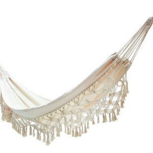 Outdoor Indoor Garden Large Sized Boho Macrame Hammock