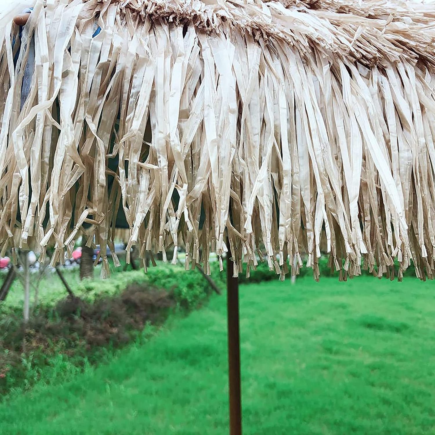 Five-layer Portable Foldable Hawaii Beach Straw Parasol Umbrella