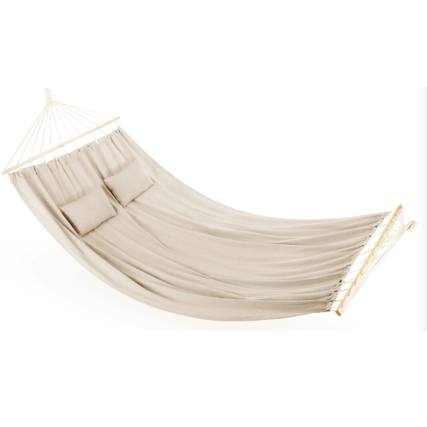 Extra-large Outdoor Patio Canvas Cotton Polyester  Hanging Double Tree Hammock