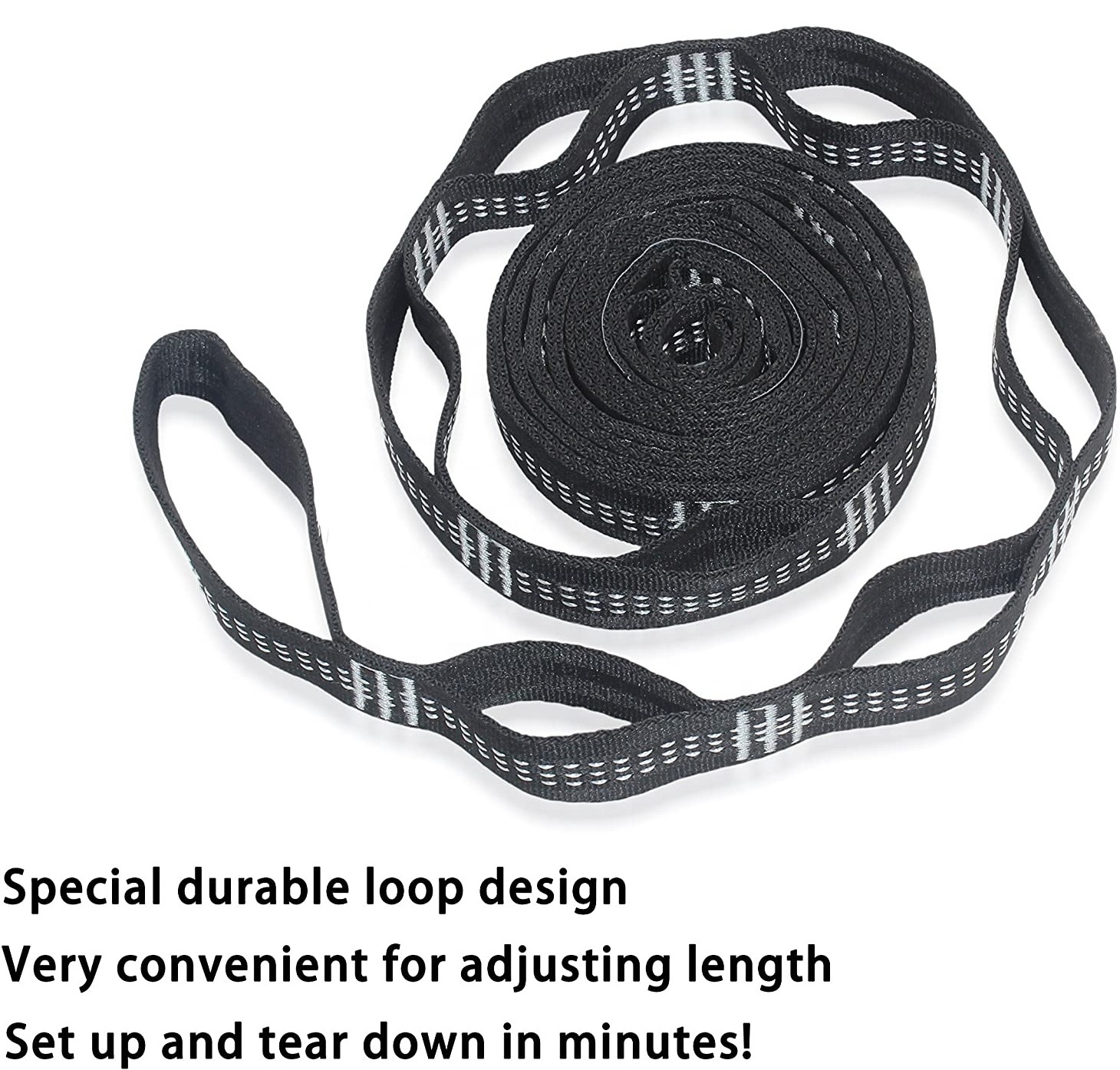 Non-stretch 100% Polyester  Hammock Accessories Tree Strap