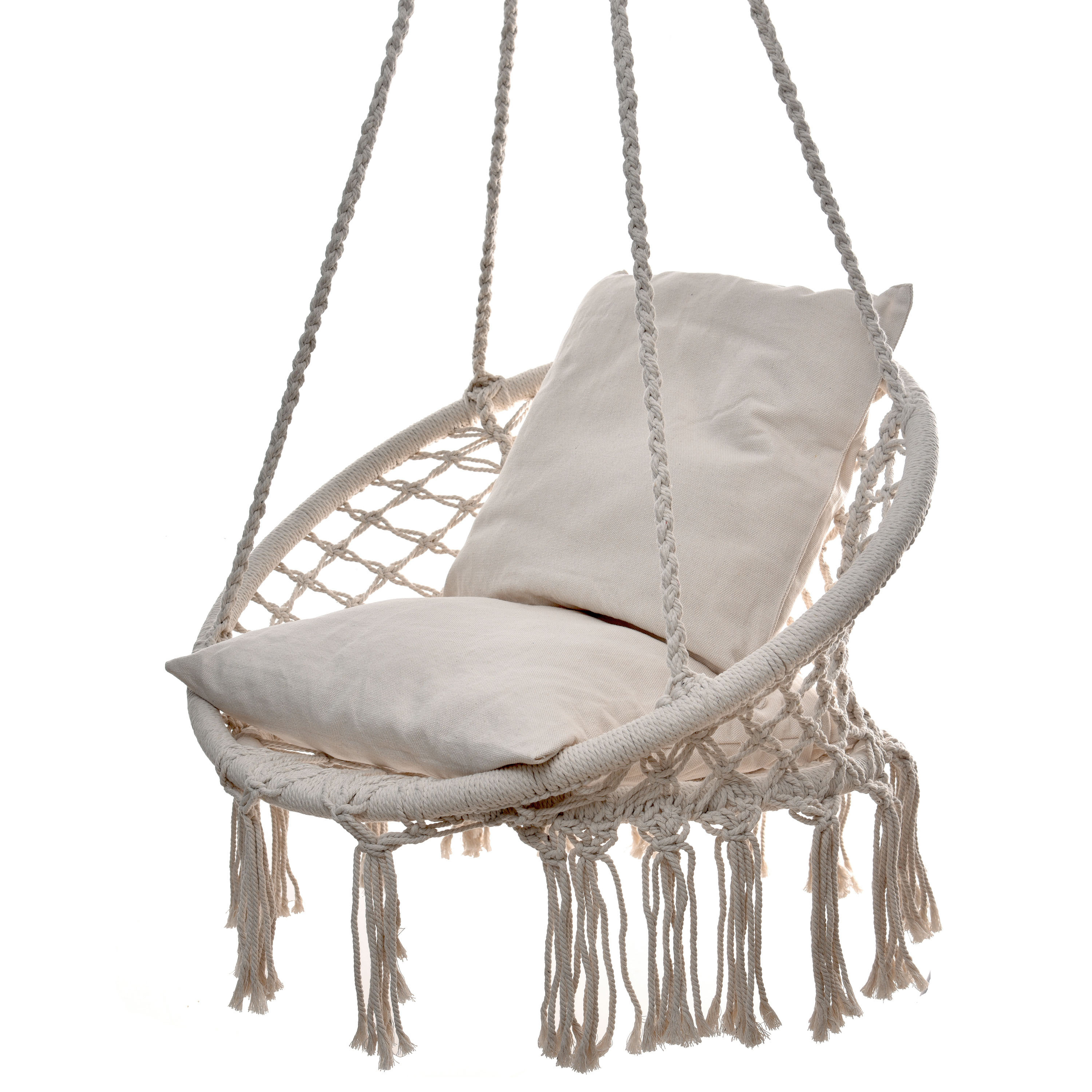 Hanging Rope Netting Patio Garden Swing