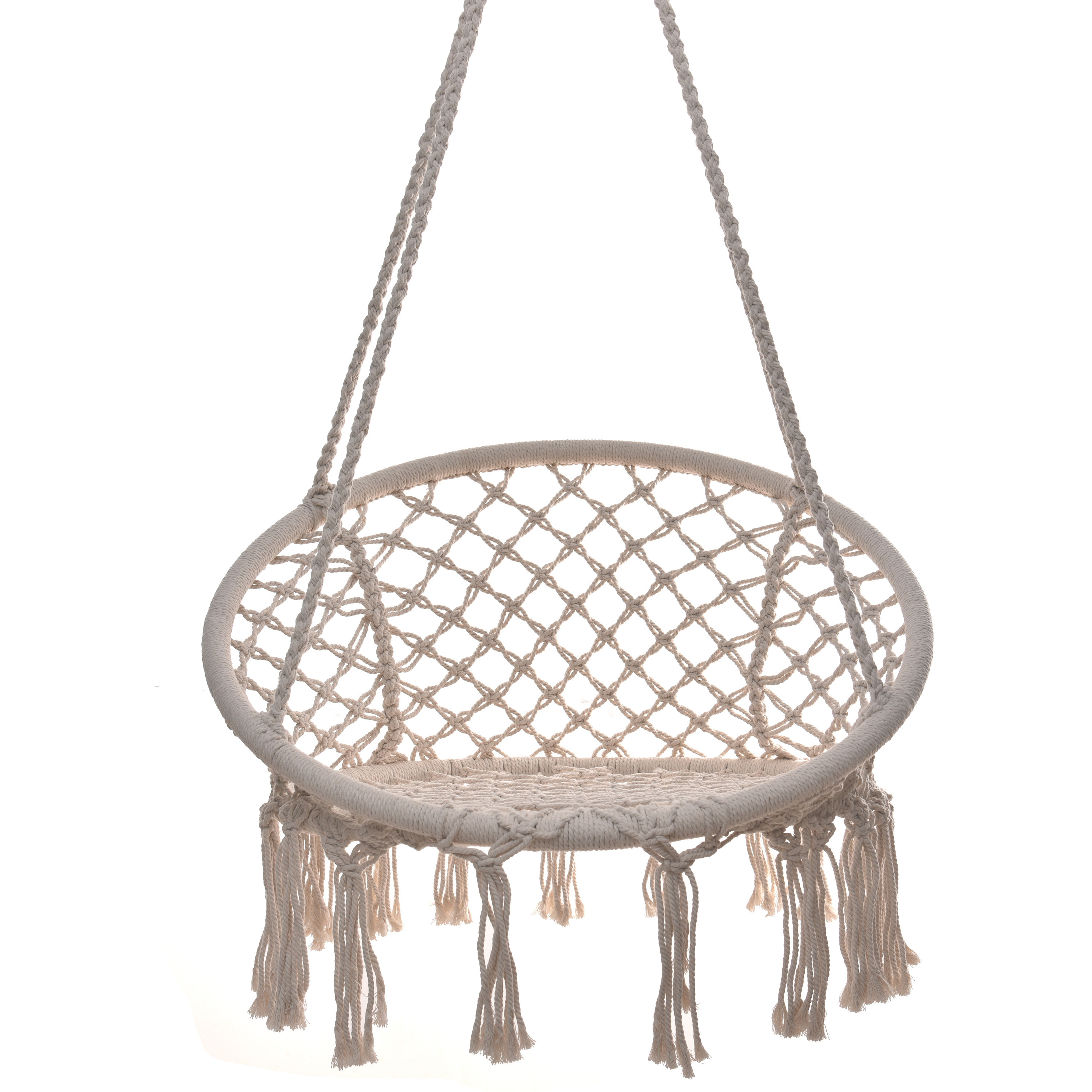 Hanging Rope Netting Patio Garden Swing