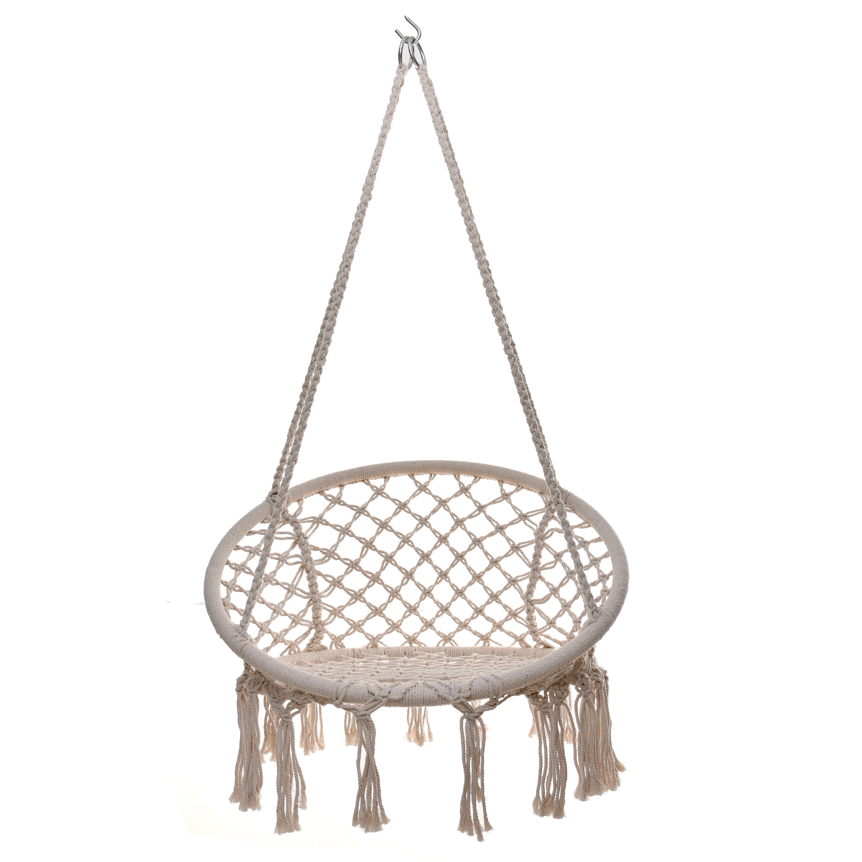 Hanging Rope Netting Patio Garden Swing