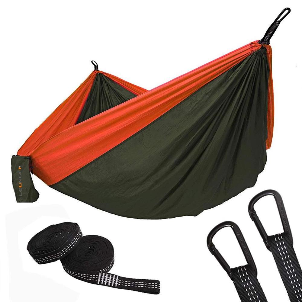 210T Nylon Parachute Ripstop Single Ultralight Camping Hammock Outdoor Furniture