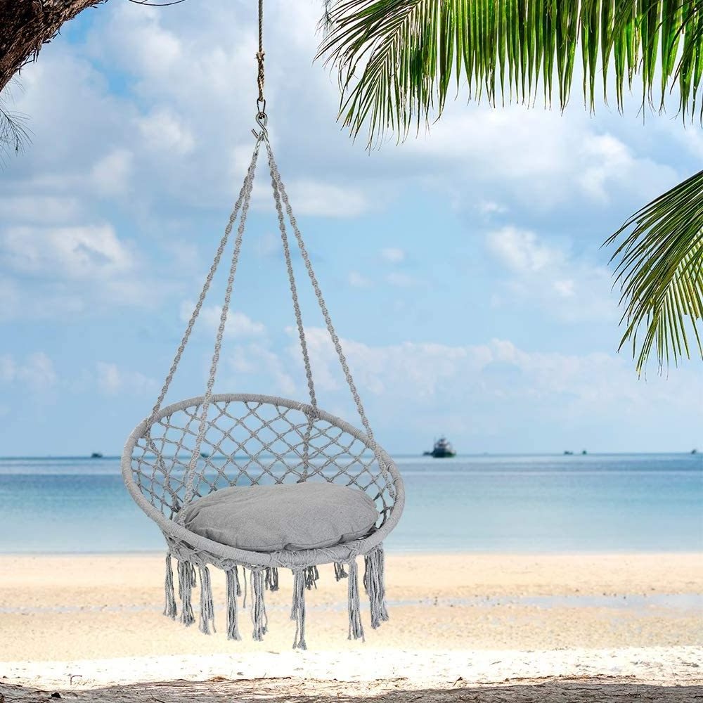 Cotton Rope Garden Swing Patio Swing Chair