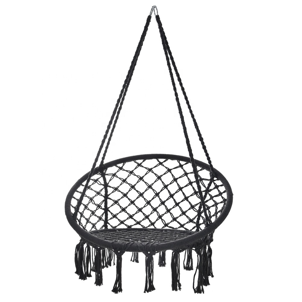 Hanging Cushioned Garden Rope Chair Swing