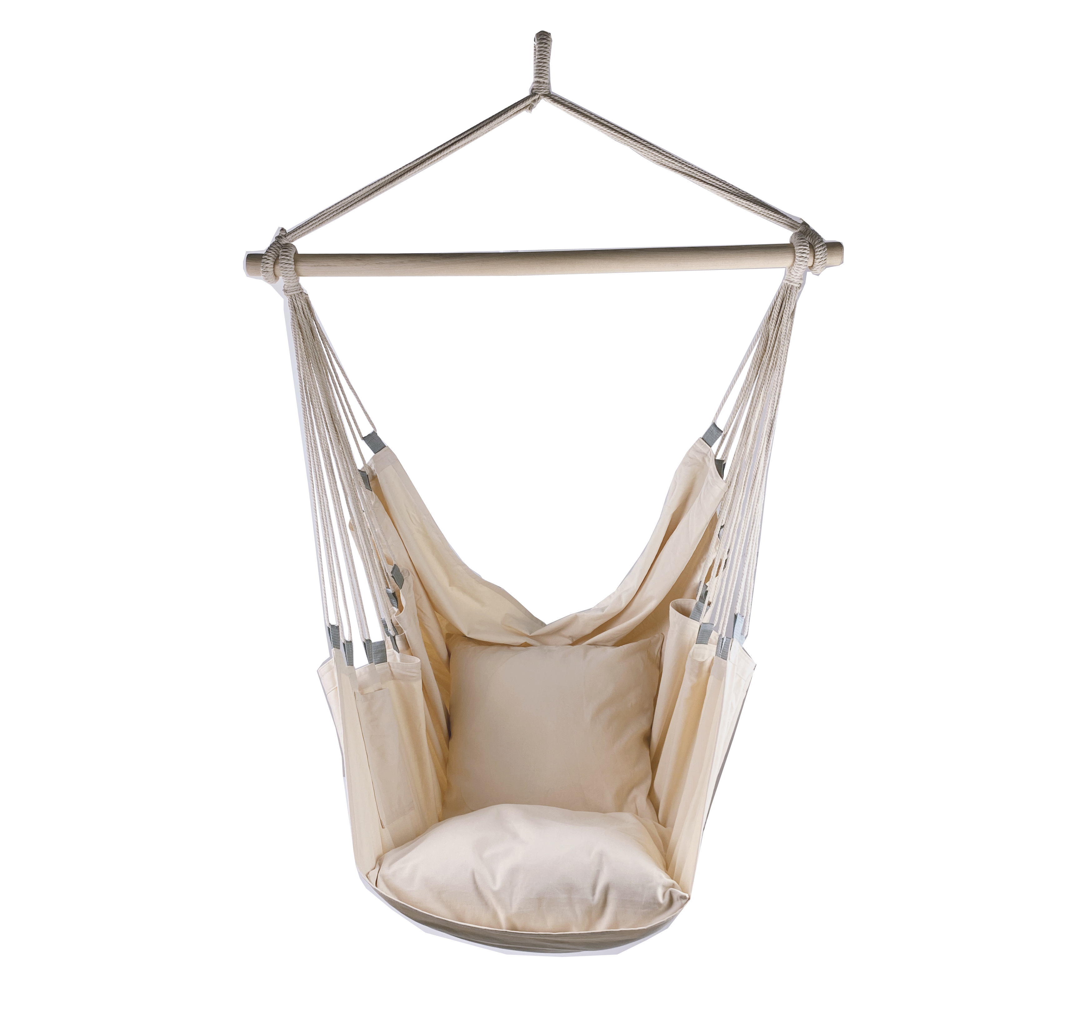 100% Cotton Fabric Hanging Hammock Lounge Chair