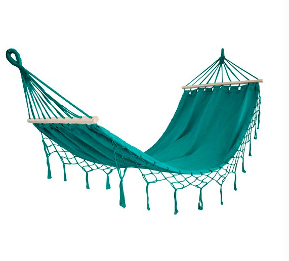 Colorful Boho Tassel Lay Flat Hammock