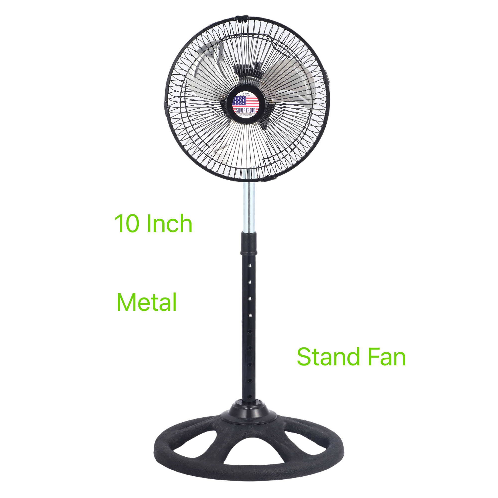 10 Inch Large air flow metal stand fan cooling fans