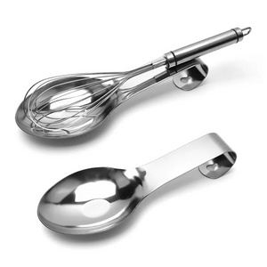 High Quality Kitchen Gadgets Simple Style Spoon Holder Stainless Steel Spoon Rest