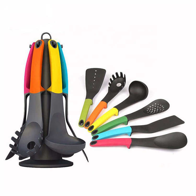 7pcs Nylon Kitchen Utensils Nylon Spoon Kitchen Cooking Utensils Kitchen Supplies Tools Set