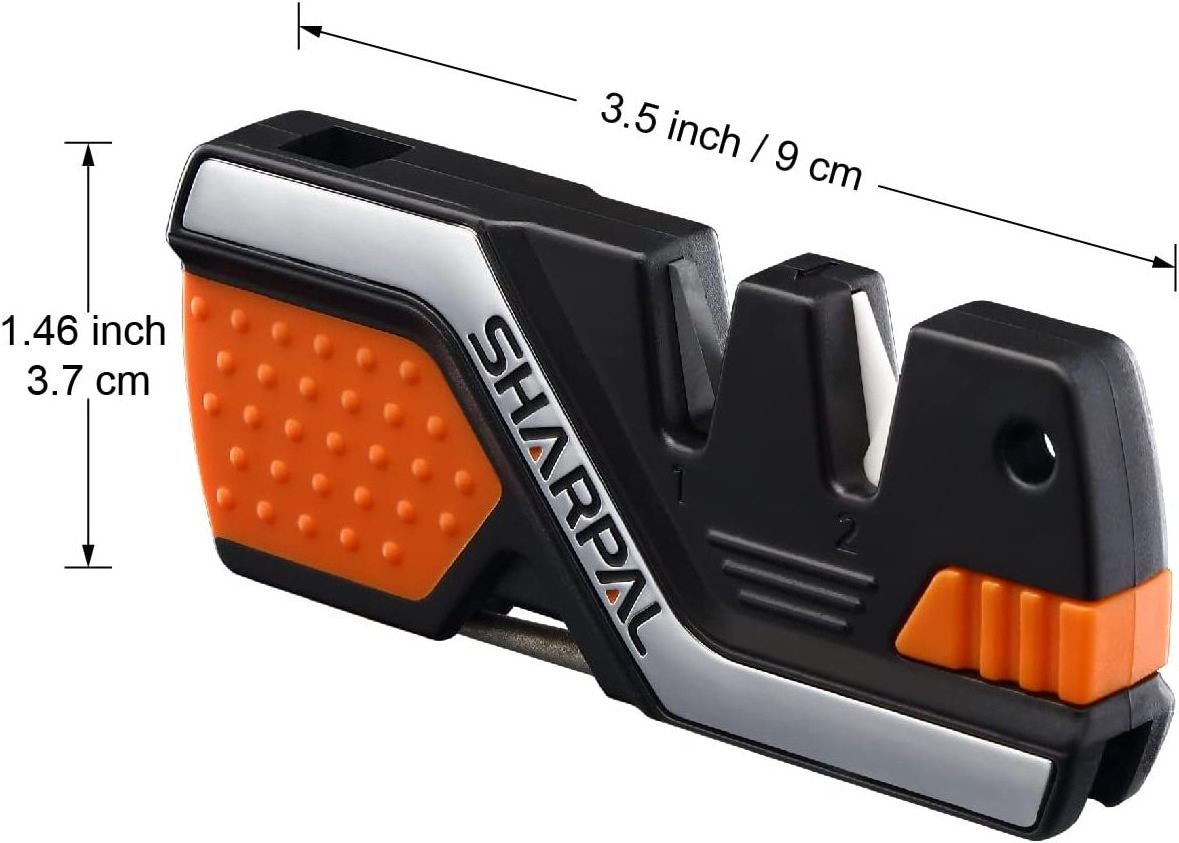 6-In-1 Pocket Knife Sharpener & Survival Tool Set Includes Fire Starter Ferro Rod Whistle & Diamond Sharpening Rod