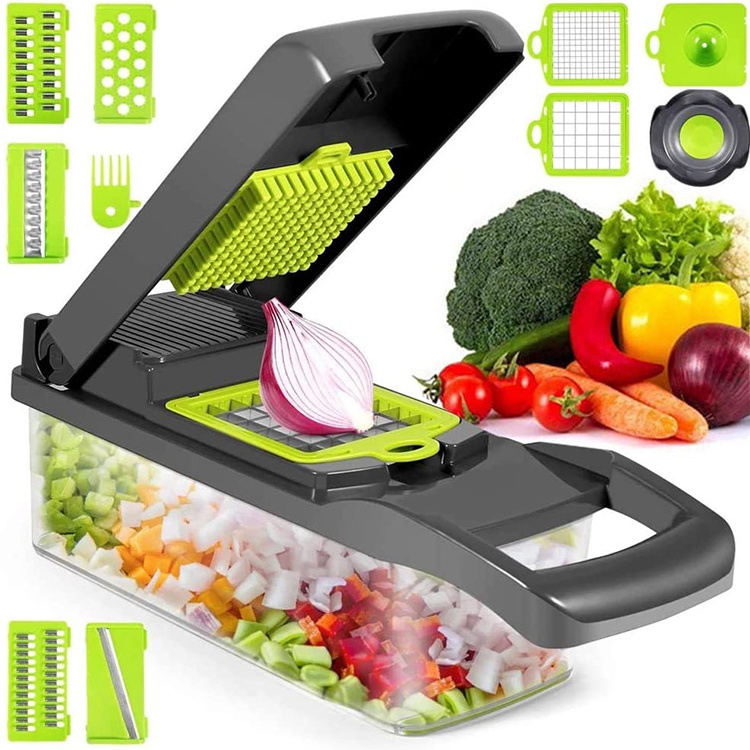 12 in 1 Cortador De Verduras Multifunctional Veggie Slicer Dicer Peeler Cutter Grater Potato Onion Salad Fruit Vegetable Chopper