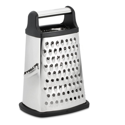 Professional 9" Cheese Grater - Stainless Steel,4 Sides - Perfect Box Grater