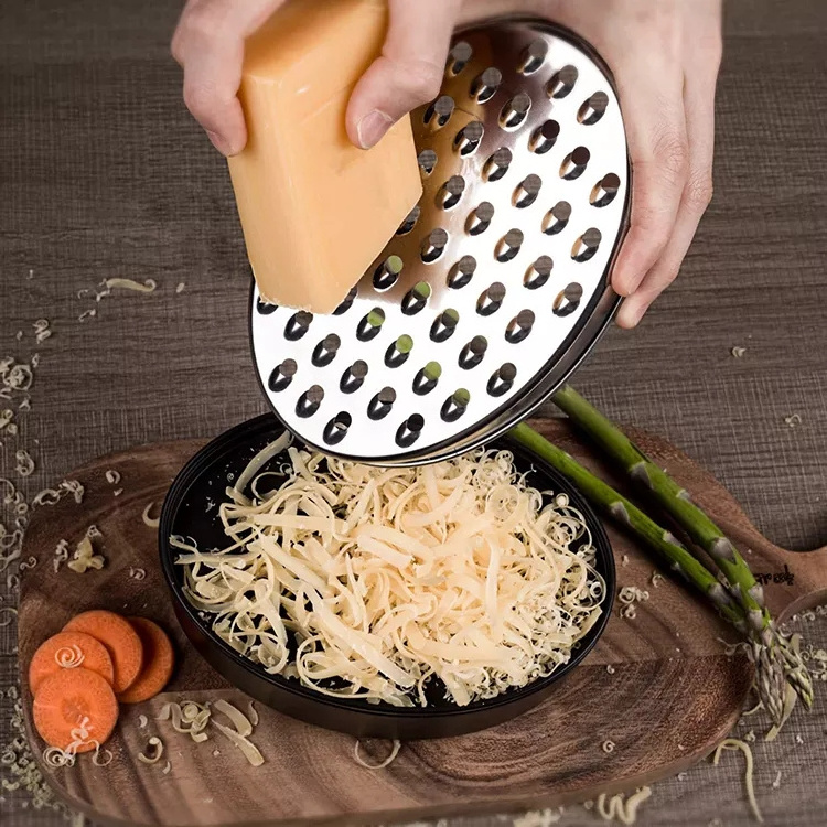 Hot Sell Stainless Steel Grater Cheese Grater With Box Container Multi-function Grater Vegetable Gadgets