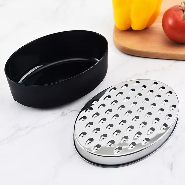 Hot Sell Stainless Steel Grater Cheese Grater With Box Container Multi-function Grater Vegetable Gadgets