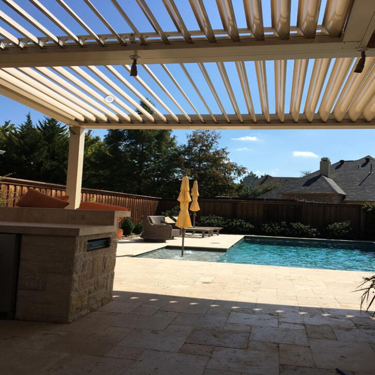 Used retractable pergola car sunshade carport for sale