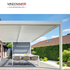 Modern Automatic Patio Gazebo Outdoor Aluminium Pergola Opening Louver Roof