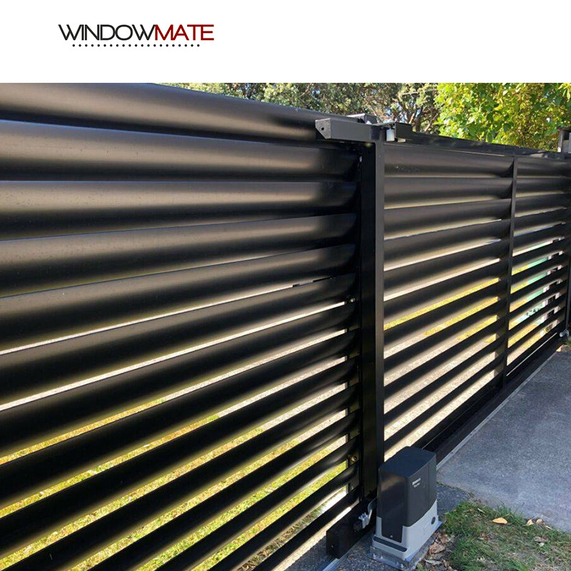 Garden Aluminum Balcony Privacy Fence Profile Louver Frame Bar Horizontal Slat Fencing