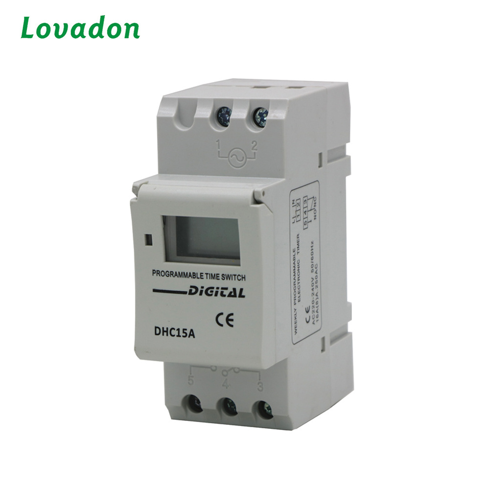 Weekly Programmable Time Switch AC 220V Digital Timer Switch In Electric System