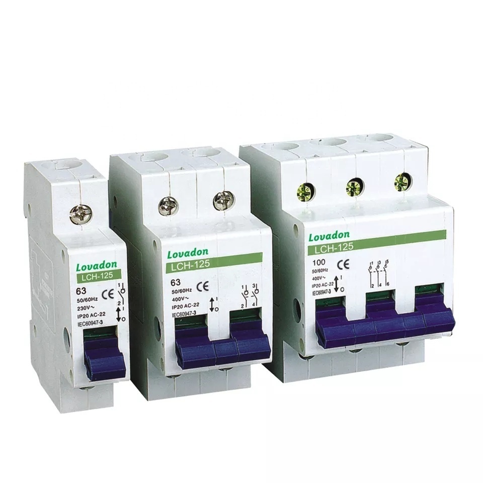 New product Isolating Switch LCH-125 100amp 3p Controlled Recloser Miniature Circuit Breaker