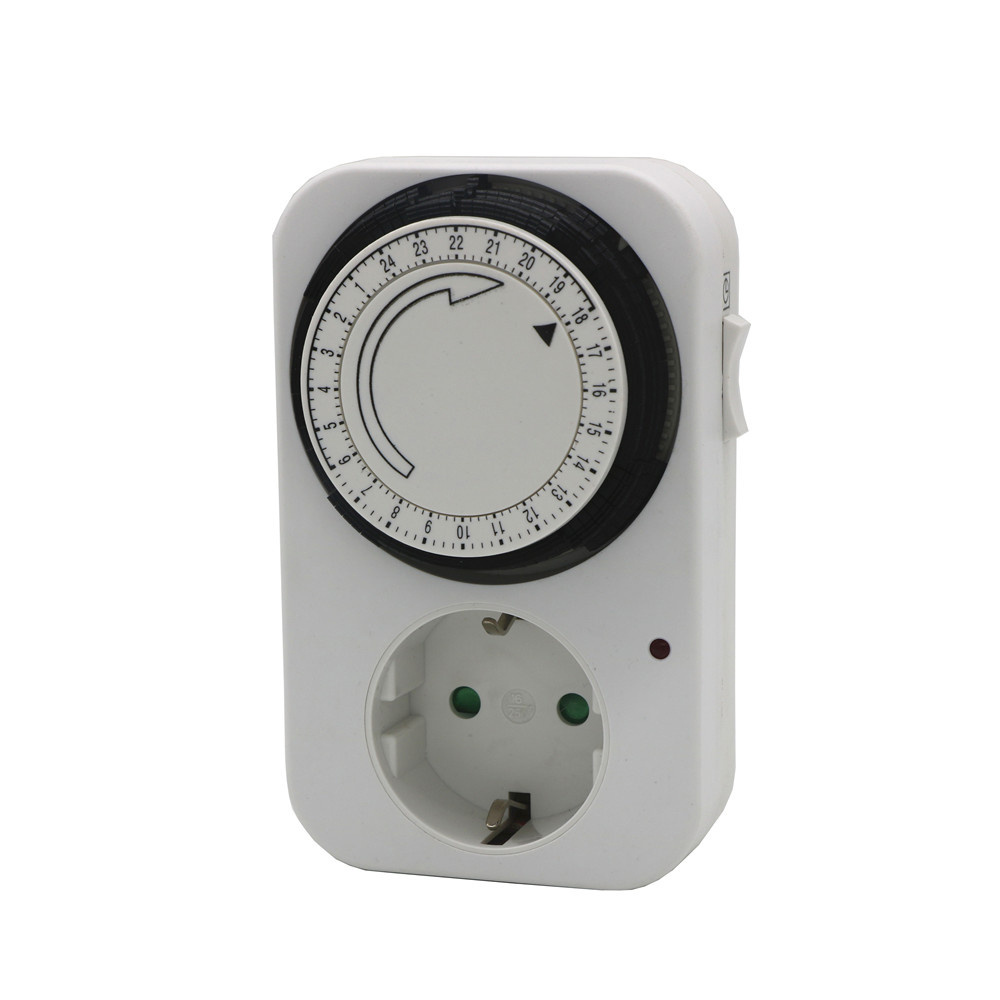 Mechanical Electric 24 Hour Plug-in Outlet Timer Switch Programmable Indoor Timer