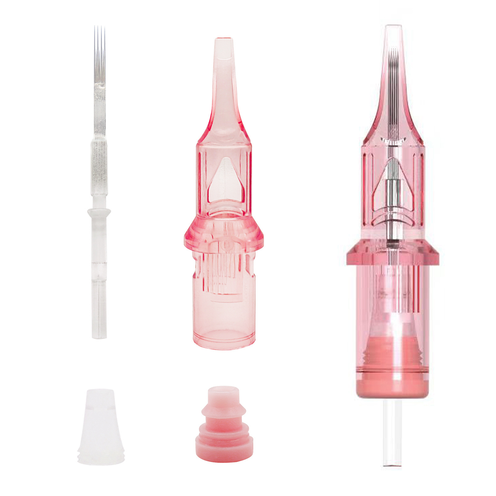 Mast Pink Tattoo Cartridges Needles Universal Disposable Prevent Backflow Cartridge for Lipblush Eyebrow PMU