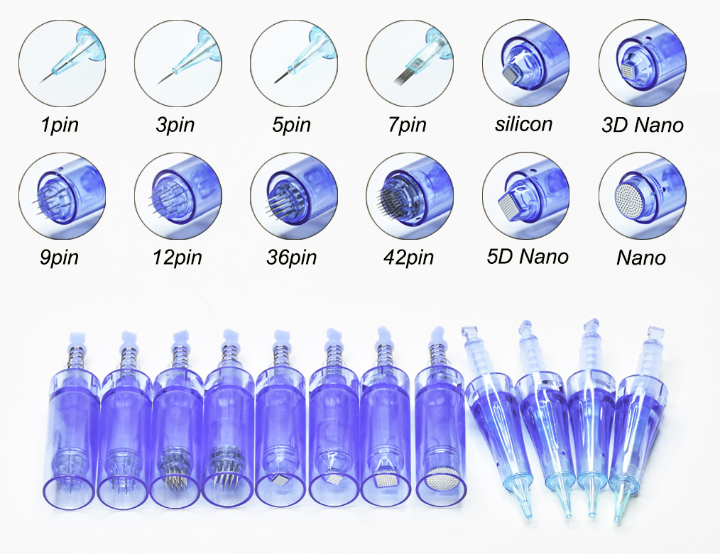 OEM ODM and Custom Microneedling Derma Roller Micro Needles Pen Cartridges