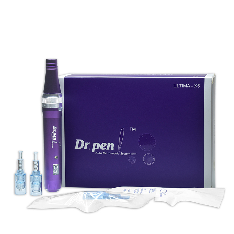 ProfeSsional Derma pen-Dr. Pen series X5 Light Blue Full set Dr pen Micro Needles Cartridge