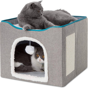 Pet cages  houses product Foldable storage stool in the cat den dog cages houses