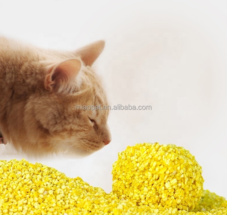 Lovepet high-quality OEM Corn cat litter best absorbing and odor controling pet supplies