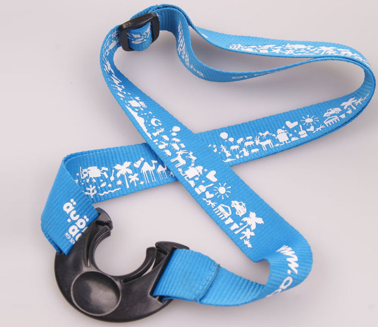 Factory Direct Sale Custom Logo Printed Adjustable Polyester Neck Strap Water Bottle Holder Lanyard