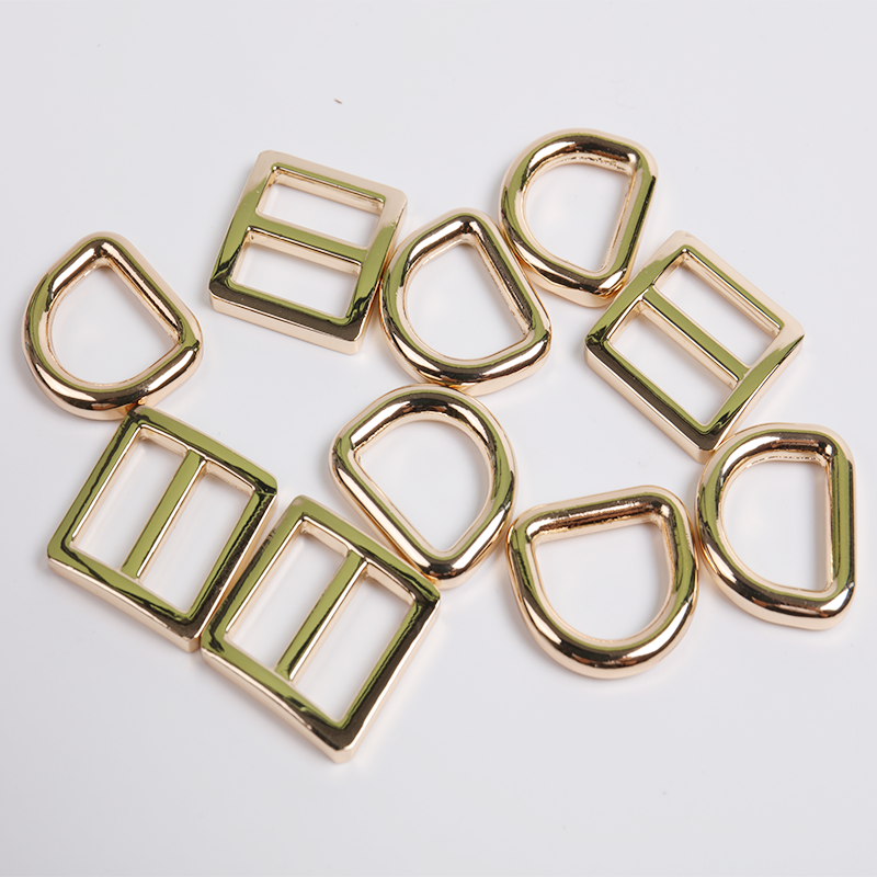 Manufacturer High Quality Rose Gold Zinc Alloy Custom Adjustable Metal buckle For Dog Collars Harness 25mm