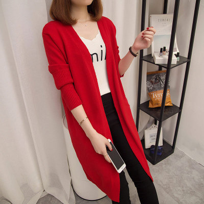 Loveda Custom Private Label Women Fashion Slim Fit Long Sleeve Midi Sweater Thread Knitted Cardigan Jacket With Pocket