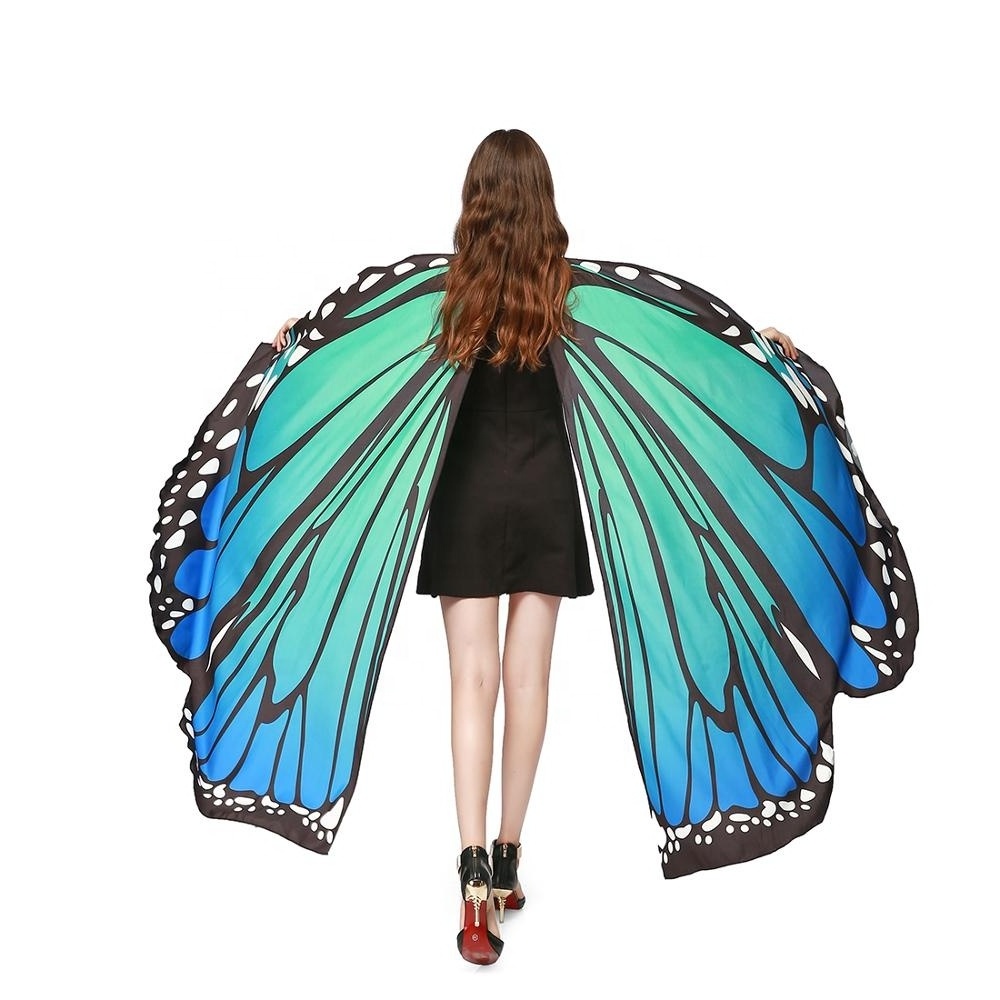 Stock Custom Festival Products Shawl Fairy  Cosplay Costume Cape Lady's Fancy Dress Sets Butterfly Wings