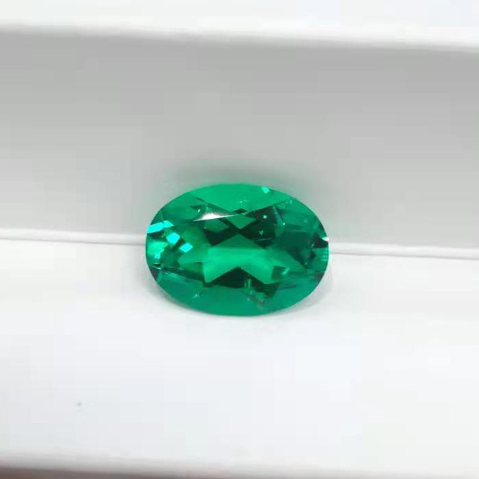 wholesale Oval Octagon emerald stone price loose gemstone hydrothermal synthetic colombla lab grown emerald